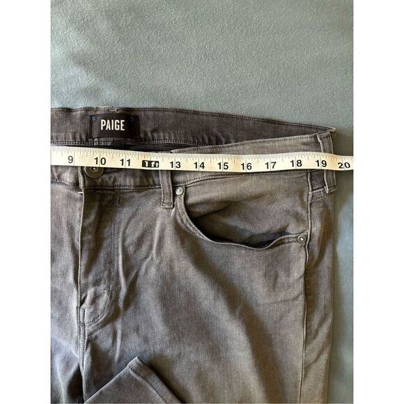 Paige Federal Jake Men's Faded Gray High Rise Slim Straight Jeans Size 38 - Picture 2 of 10